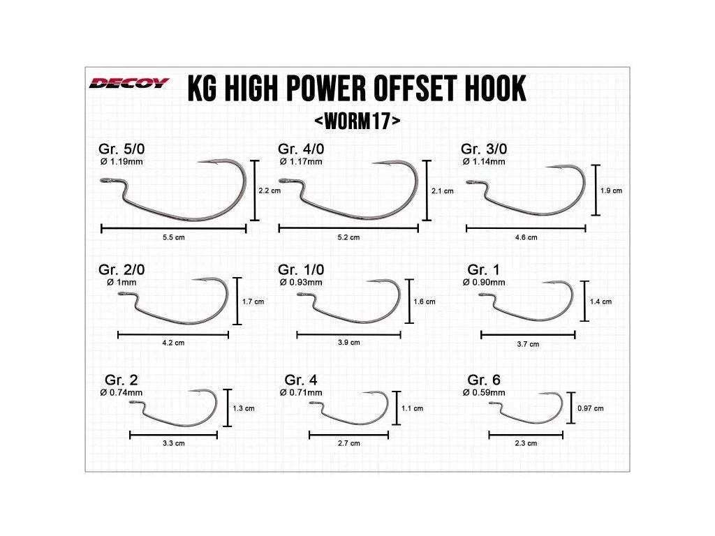 Hook Decoy Worm 17 High Power