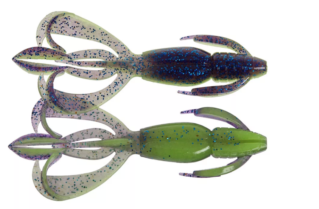 Soft Lure Keitech Crazy Flapper PAL06T Violet Lime Belly