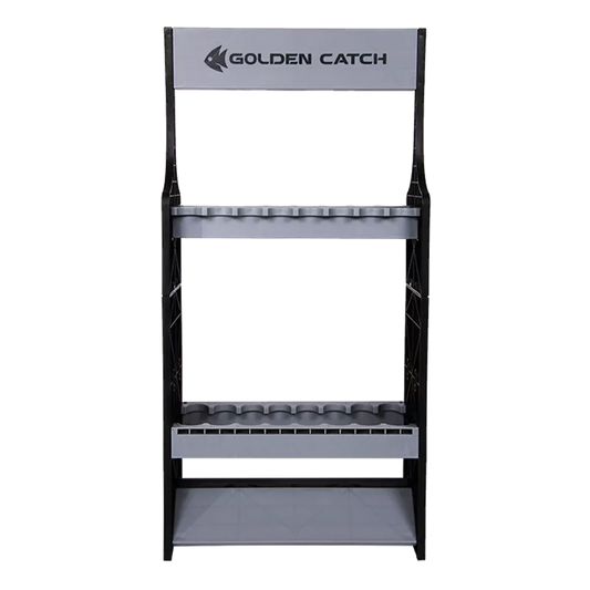Golden Catch Rod Stand For 16 Rods Grey (6733001)