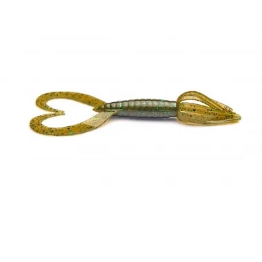 Soft lure Keitech Little Spider YODOGAWA Craw # 521S - Emerald Ripple