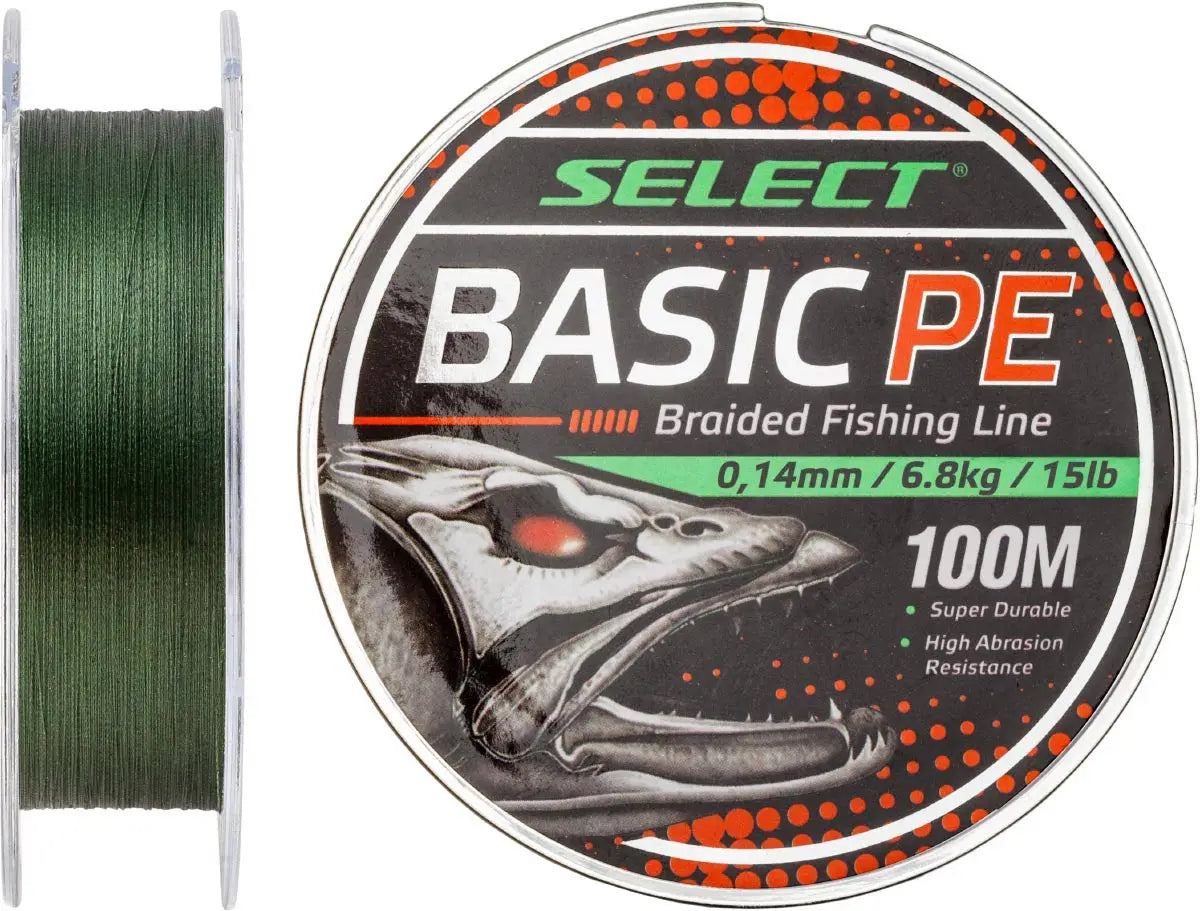 Braided Line Select Basic PE Green 100m