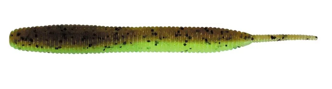 Amostra Keitech Swing Bait 401T Green Pumpkin Chartreuse