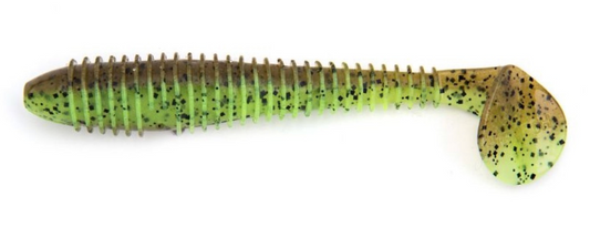 Amostra Keitech Swing Impact FAT 401T	Green Pumpkin Chartreuse