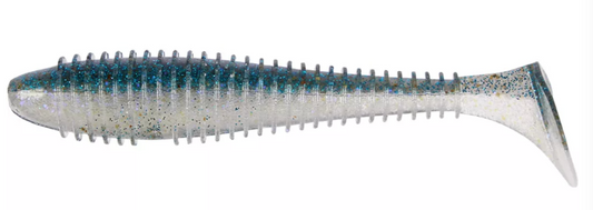 Amostra Flexível Keitech Swing Impact FAT EA22T Electric Silver Shiner