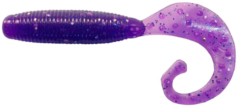 Soft Lure Reins Fat G-Tail Grub 2" 567 Lilac Silver & Blue Flake (20 pcs/pack)