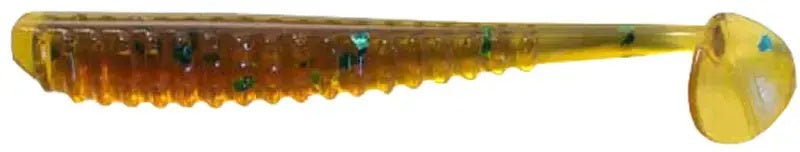 Reins Aji Ringer Shad 1.5" 565 Motor Oil Green Flake (15 pcs.)