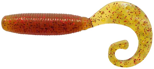 Soft Lure Reins Fat G-Tail Grub 2" 566 Motor Oil Red Flake (20 pcs/pack)