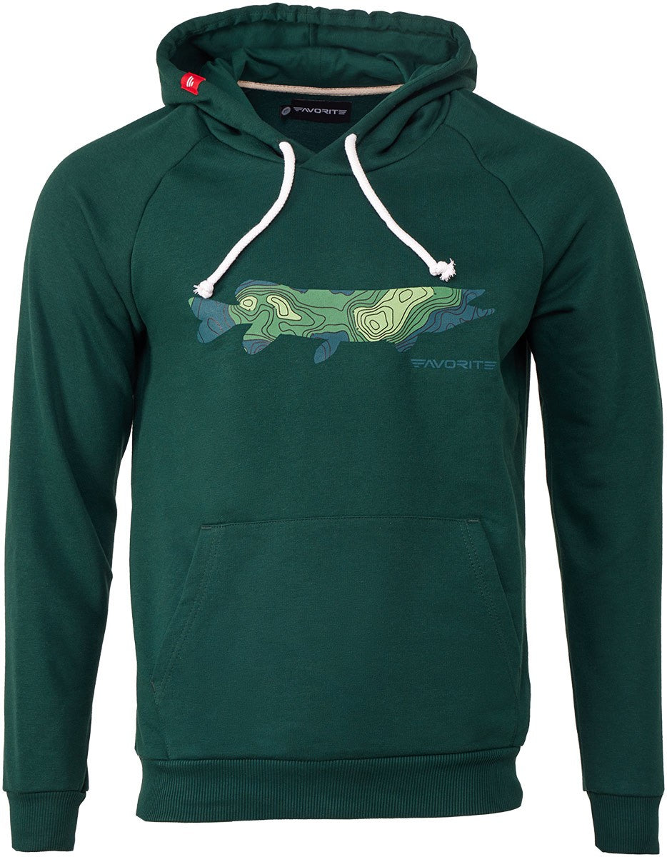 Hoodie Favorite Pike XXL color: green