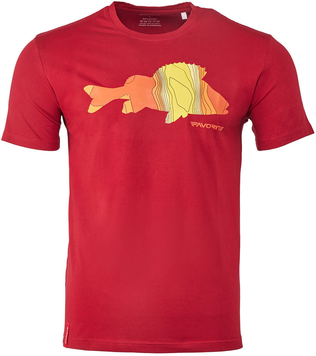 T-Shirt Favorite Perch M color: red