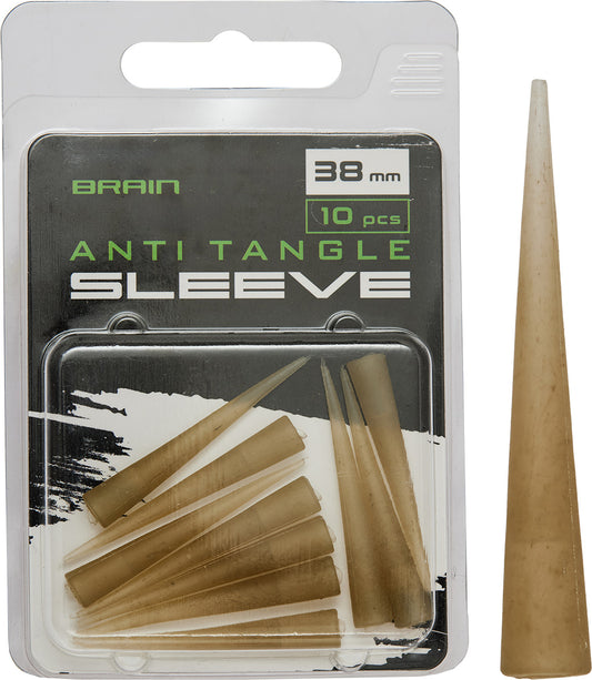 Brain Anti Tangle Sleeve 38mm (10 pcs) Brown SGXA-CA08-4