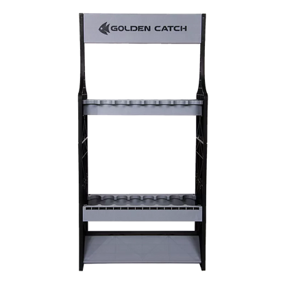 Golden Catch Rod Stand For 16 Rods Grey (6733001)