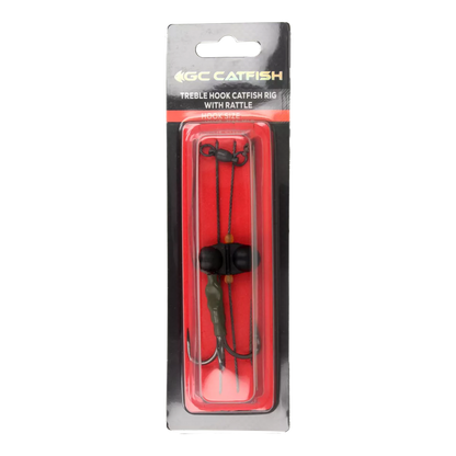 Golden Catch Treble Hook Pike Rig with Rattle – 6/0, 220 lb Test