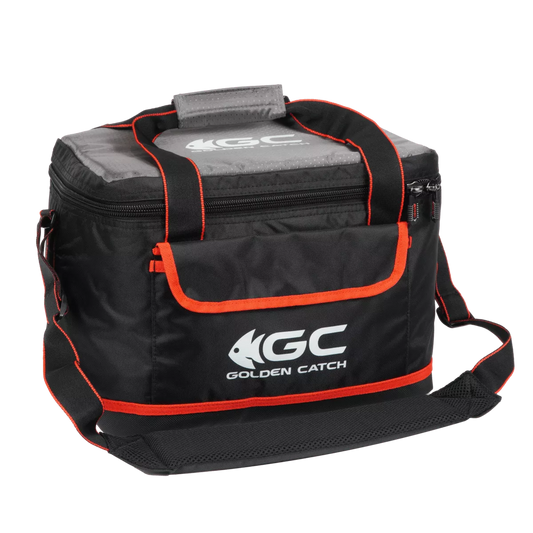 Golden Catch Cool Bag Black – Waterproof Thermal Bag for Food & Bait