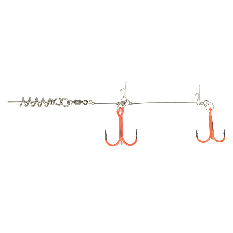 Golden Catch Anzol Triplo Pike Rig com Chocalho – 6/0, 220 lb Test