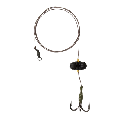 Golden Catch Treble Hook Pike Rig with Rattle – 6/0, 220 lb Test