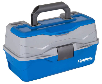 Flambeau 2-Tray Classic Box with Flip Lid PF-6382TB - Emerald Ripple