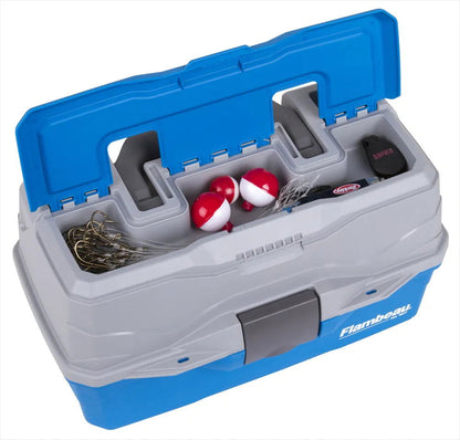 Flambeau 2-Tray Classic Box with Flip Lid PF-6382TB - Emerald Ripple