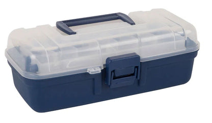Jarvis Walker Cantilever 1 Tray Clear Top Tackle Box JW40142 - Emerald Ripple