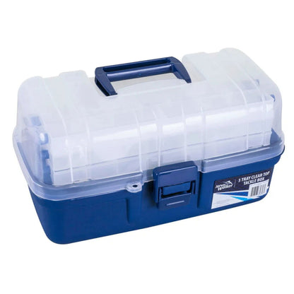 Jarvis Walker Cantilever 3 Tray Tackle Box JW40144 - Emerald Ripple
