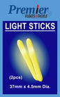 Nitelites Premier Standard 4.5mmx 37mm Chemical Lite x 2pcs L151 - Emerald Ripple