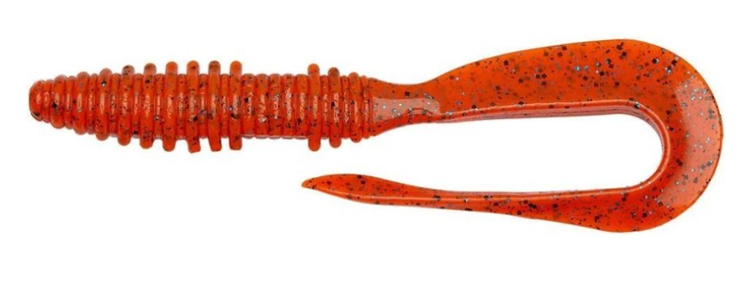 Soft Lure Keitech Mad Wag Mini EA13S Spicy Mustard PP/Blue FLK.