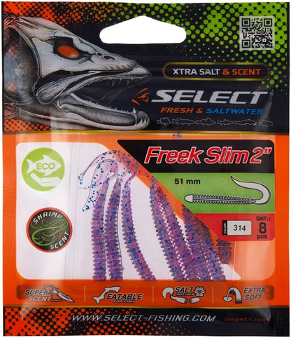 Soft Lure Select Freek Slim #314