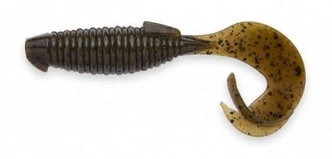 Soft lure Keitech Flapper Grub Green Pumpkin PP # 101S - Emerald Ripple