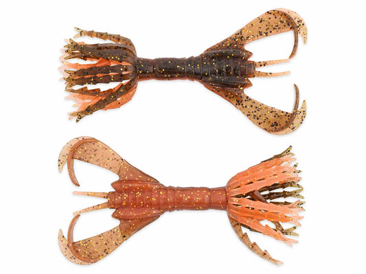 Soft lure Keitech Hyper Spider Green Pumpkin Orange Gold # 520T - Emerald Ripple