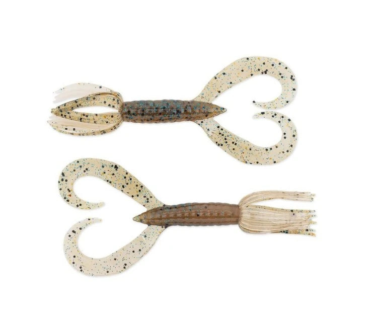 Soft lure Keitech Little Spider Blue Back Cinnamon # 434T - Emerald Ripple