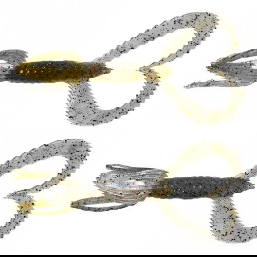 Soft lure Keitech Little Spider Light Watermelon Shrimp # 523T - Emerald Ripple